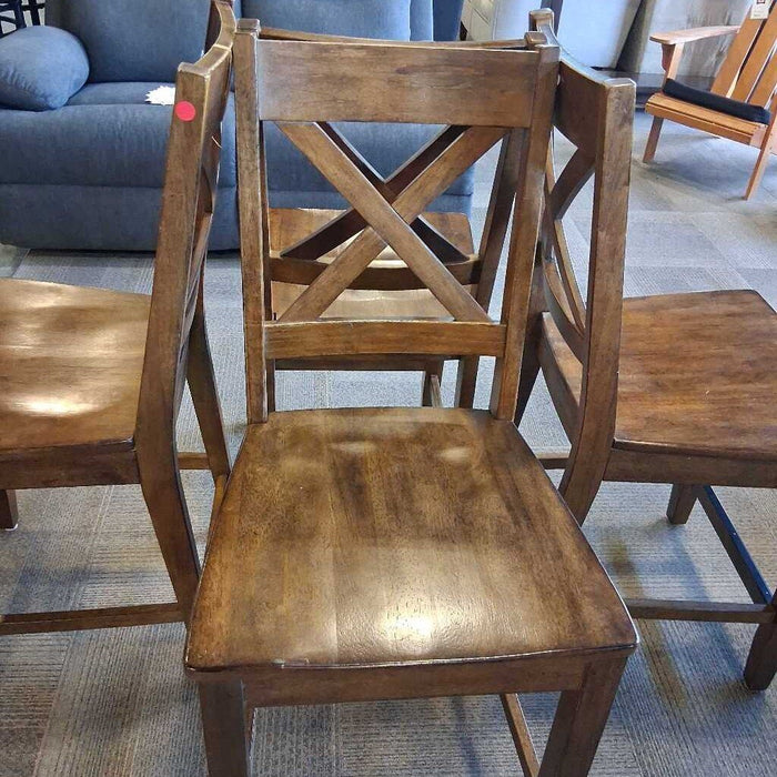Set of 4 Brown Barstools