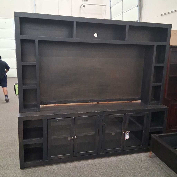 Large Gray 2 Pc Media Console
