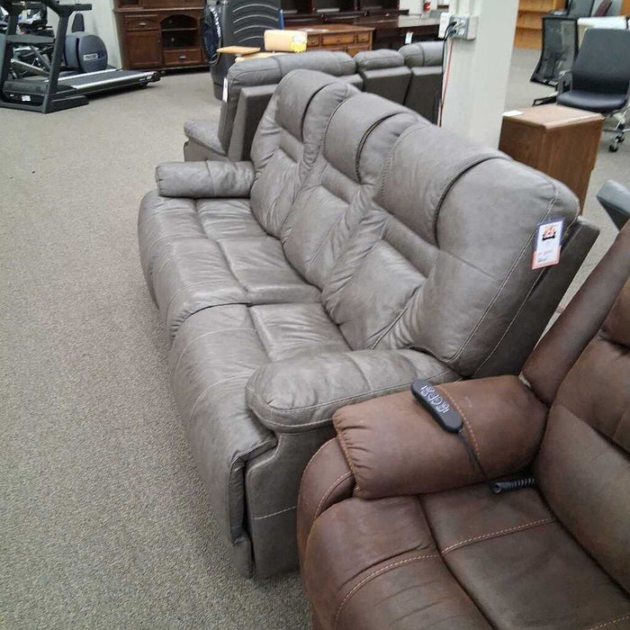 Gray Power Rec Sofa