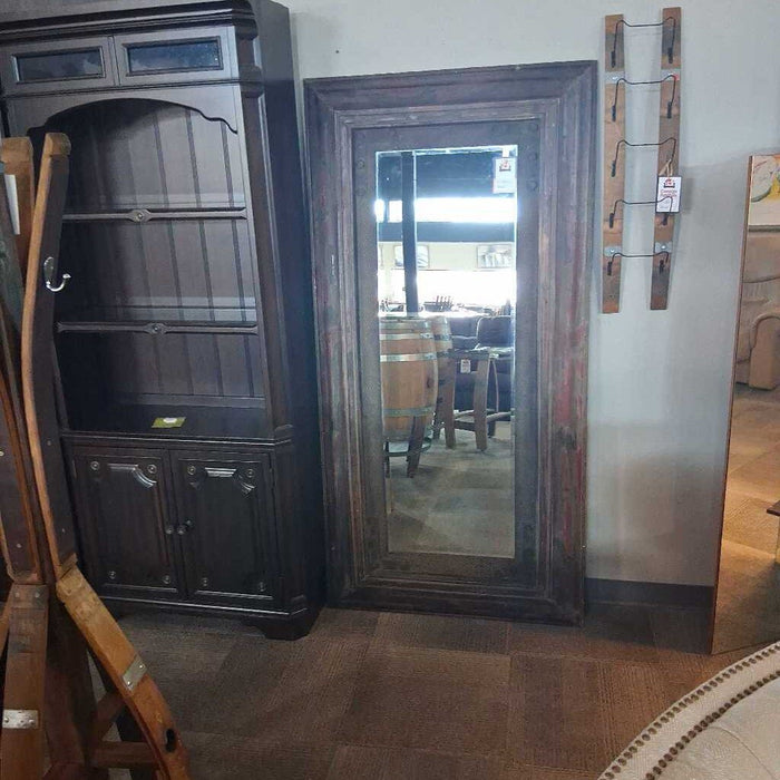 Large Rustic Red Frame Mirror