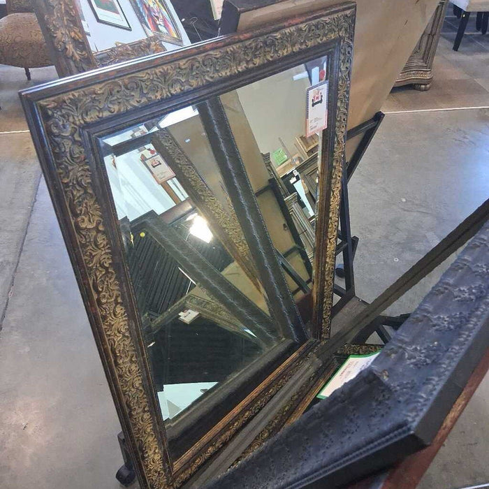Small Ornate Silver Frame Mirror