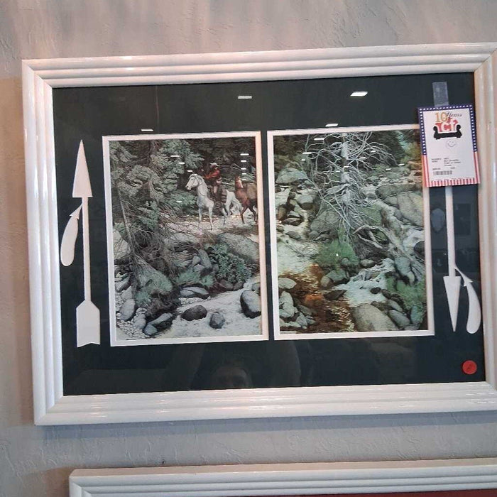 Bev Doolittle Print w/ White Frame