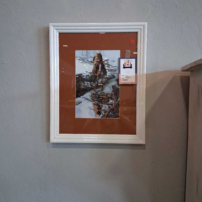 Small Bev Doolittle Print w/ White Frame