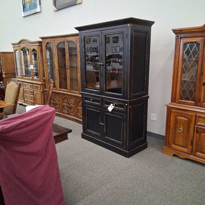 Custom Black 2 Pc Hutch