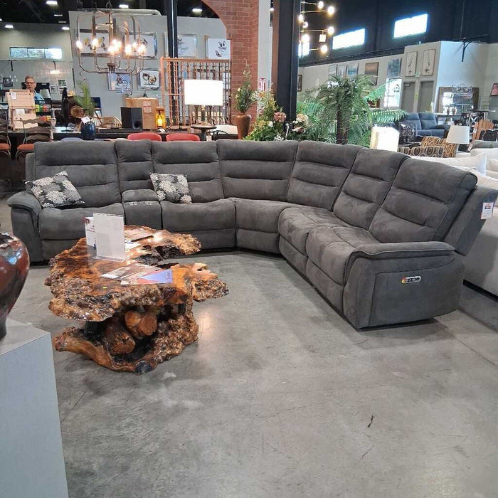 Gray 5 Pc Pwr Rec Sectional