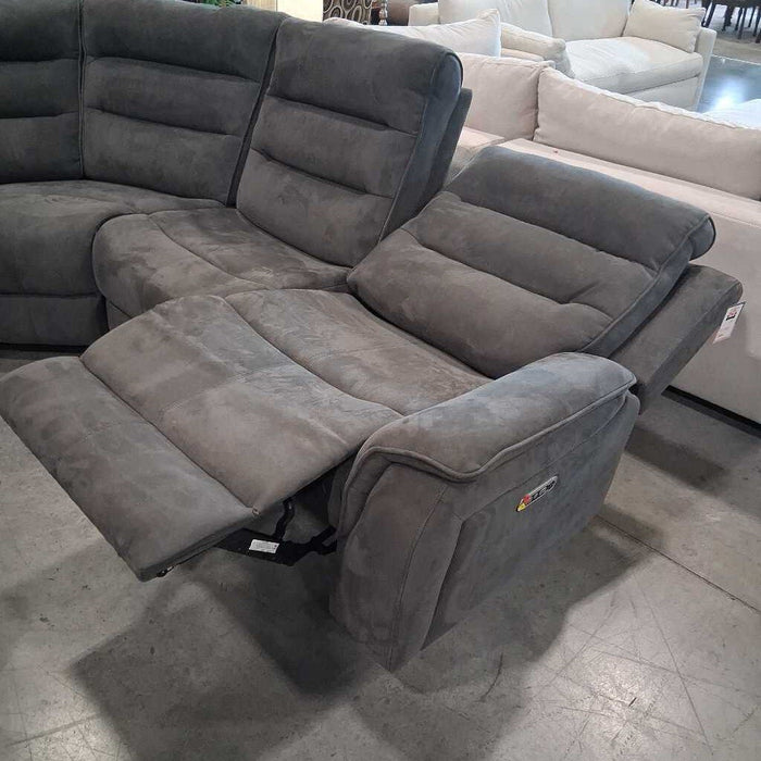 Gray 5 Pc Pwr Rec Sectional