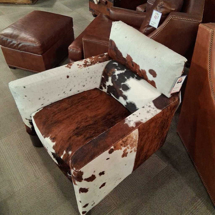 Natuzzi Cow Hide Club Chair