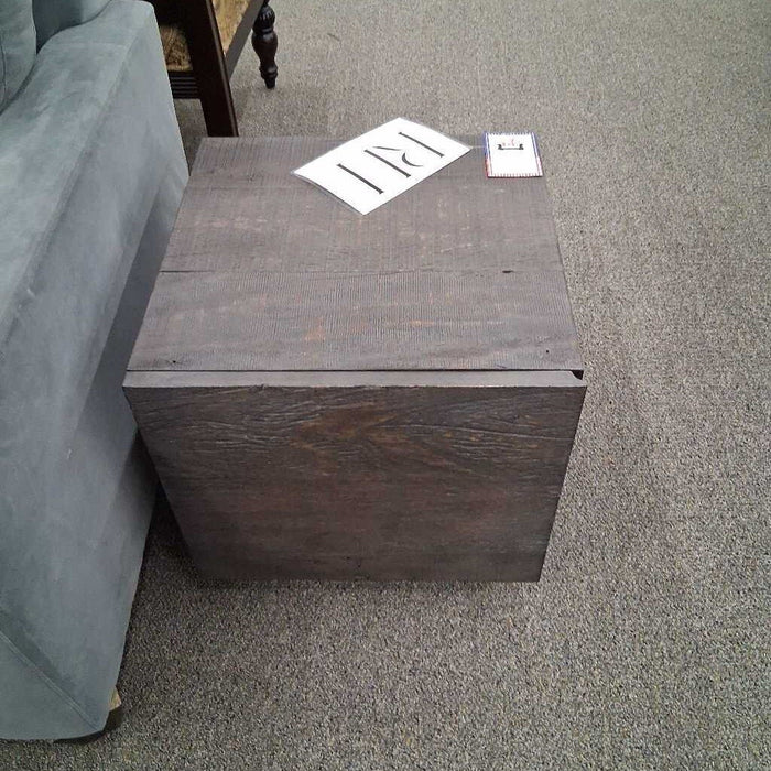 Restoration Hardware Gray End Table