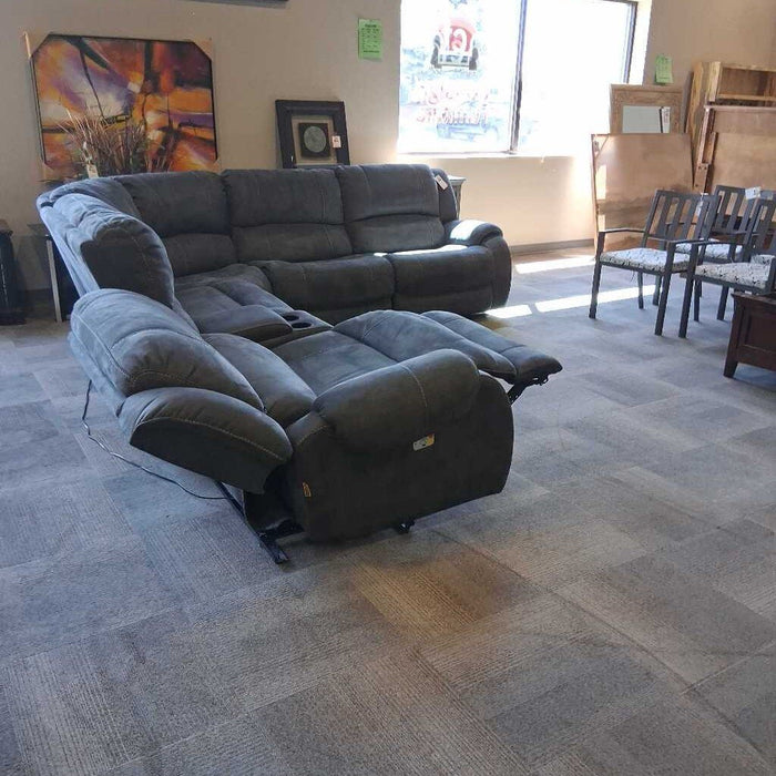 Gray 6 Pc Power Reclining Sectional
