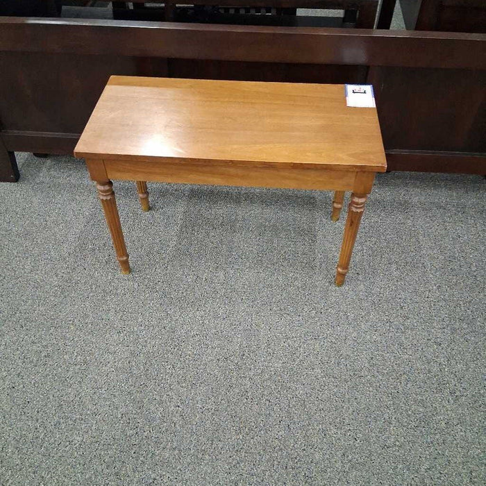 Vintage Wood Piano Bench w/ Storage