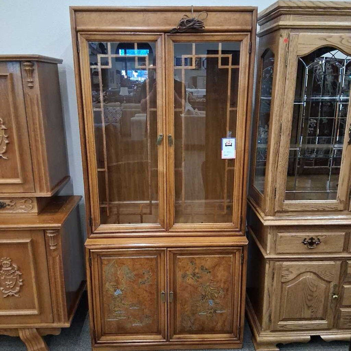 Vintage 2 Pc Asian Style Hutch