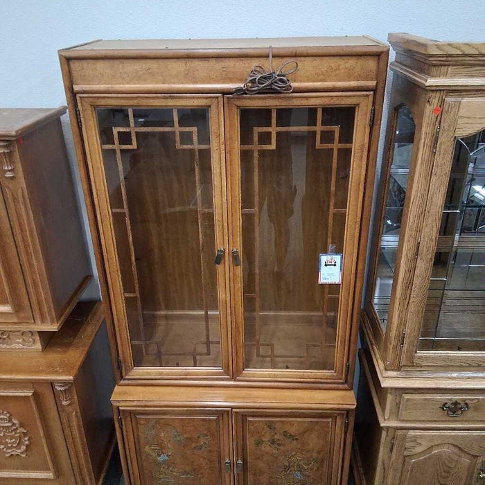 Vintage 2 Pc Asian Style Hutch