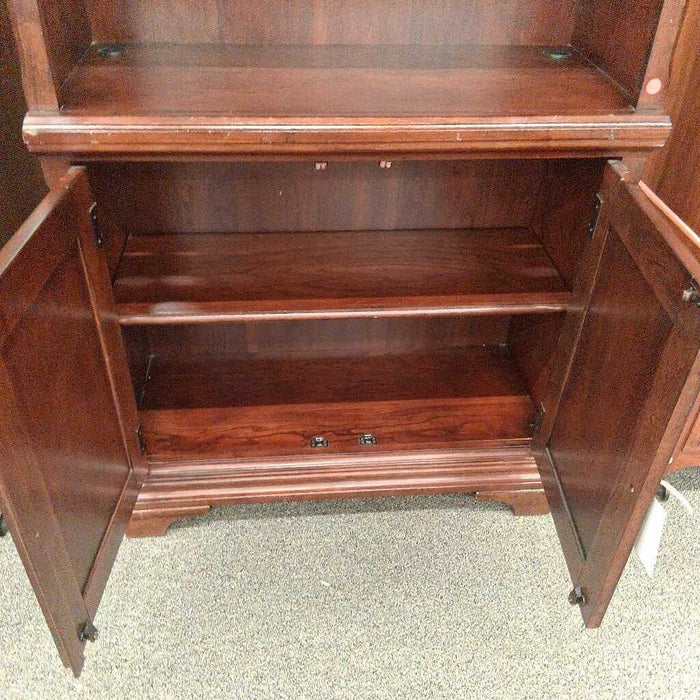 Wood Bookshelf w/ Cabinet