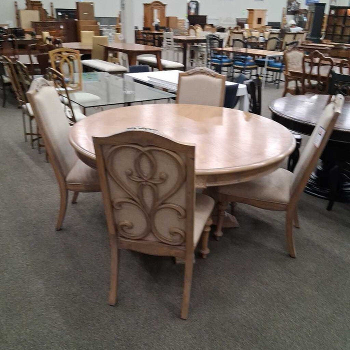 Coaster Round Dining Table w/ 4 Chairs