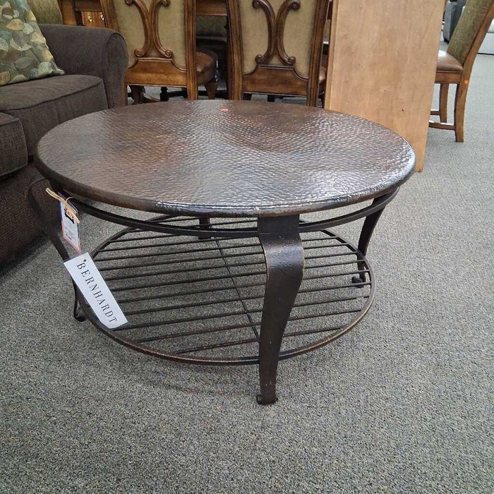 Bernhardt Hammered Copper Coffee Table