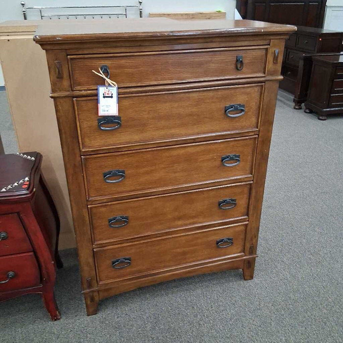 Wood 5 Dwr Dresser