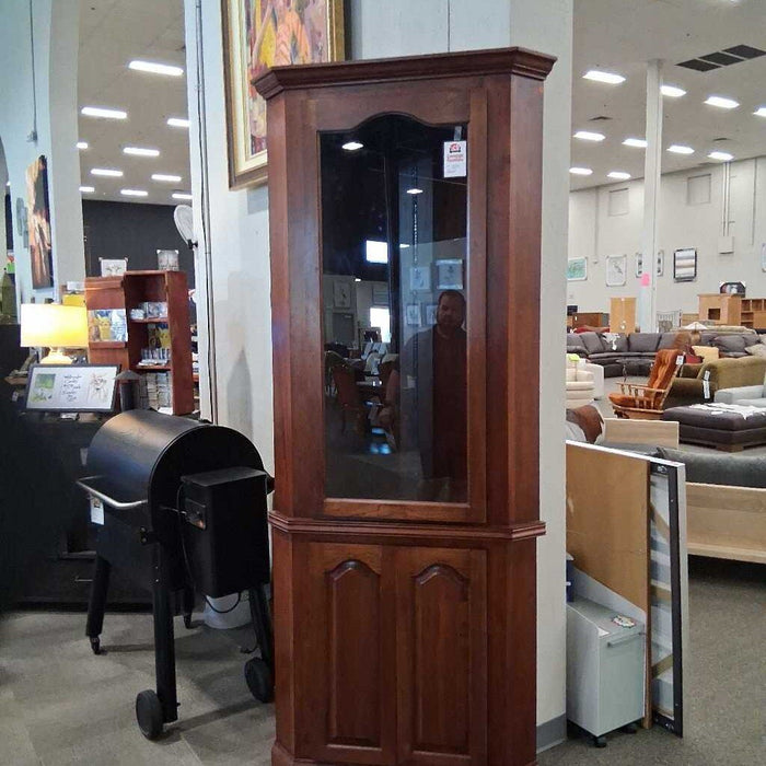 Wood 2 Piece Corner Hutch w/ Cabinet