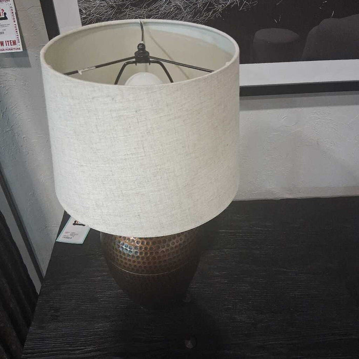 Bronze Hammered Lamp