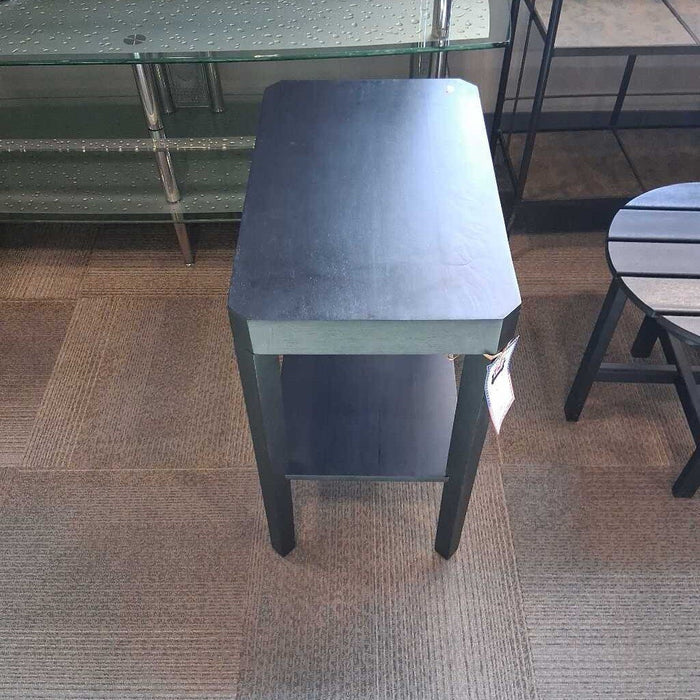 Black 2 Tier End Table