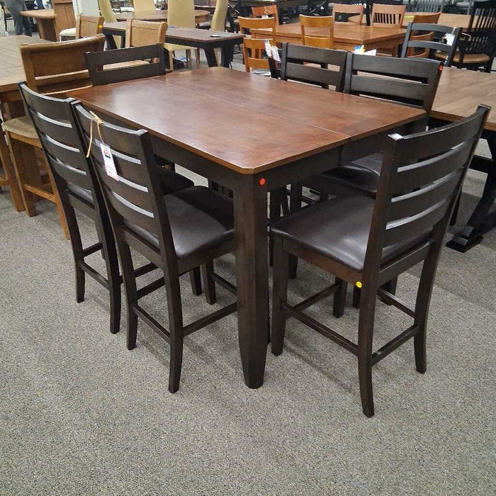 Crown Furniture Butterfly Table w/ 6 Chairs