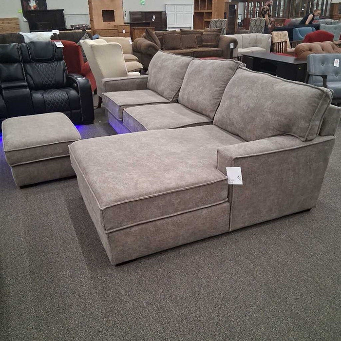 Gray Fabric Oversized Chofa