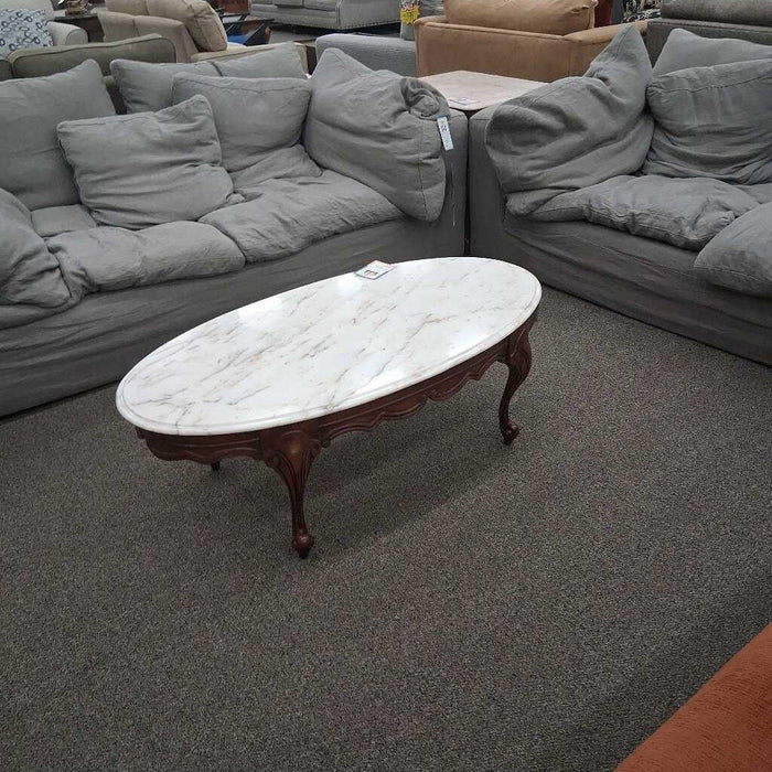 Vintage Marble Top Coffee Table
