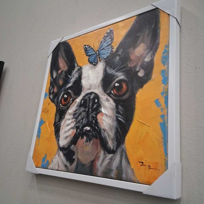 Sisko P4636 Dog Blutterfly Ylw 20*20