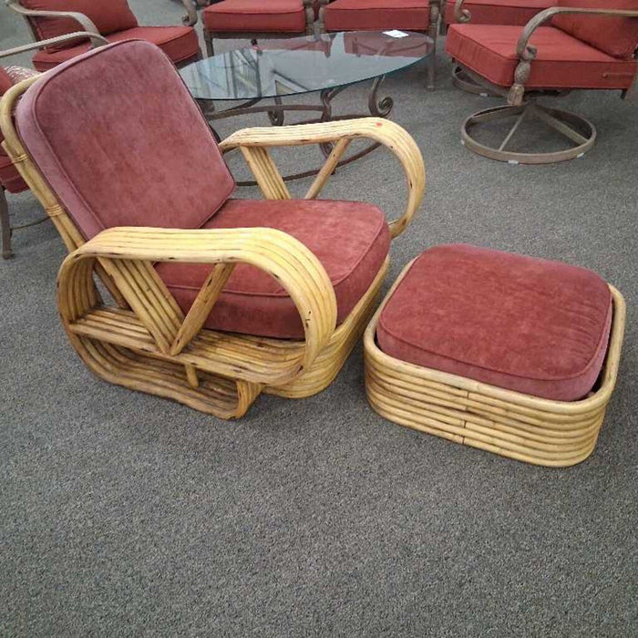 7 Pc Bamboo Living Room Set