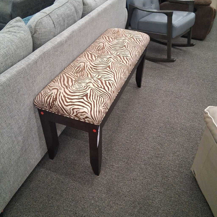 Zebra Print Bench