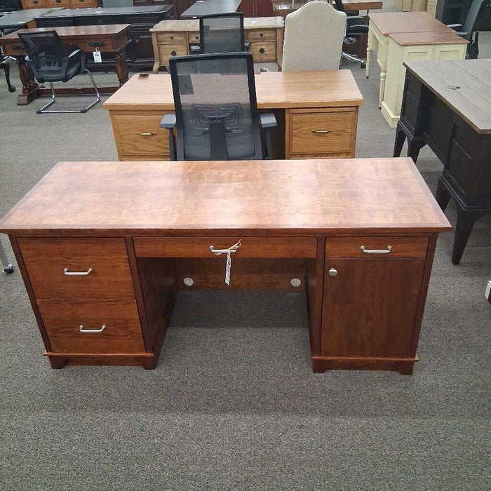 Custom Wood 2 Tone Office Desk