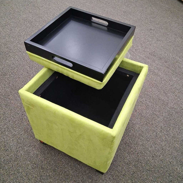 Green Storage Ottoman