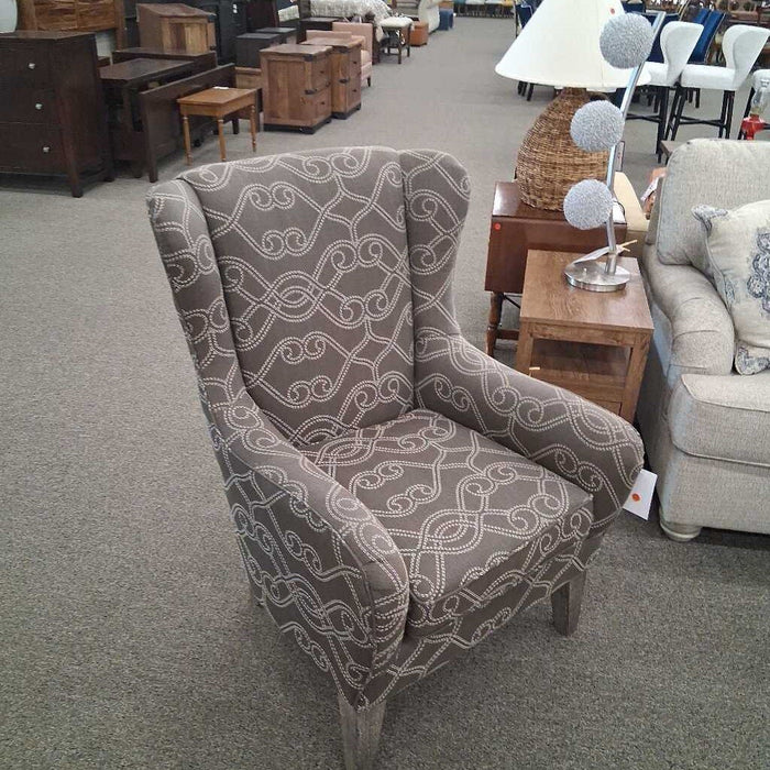 Grey Pattern Wingback (Has Fading)