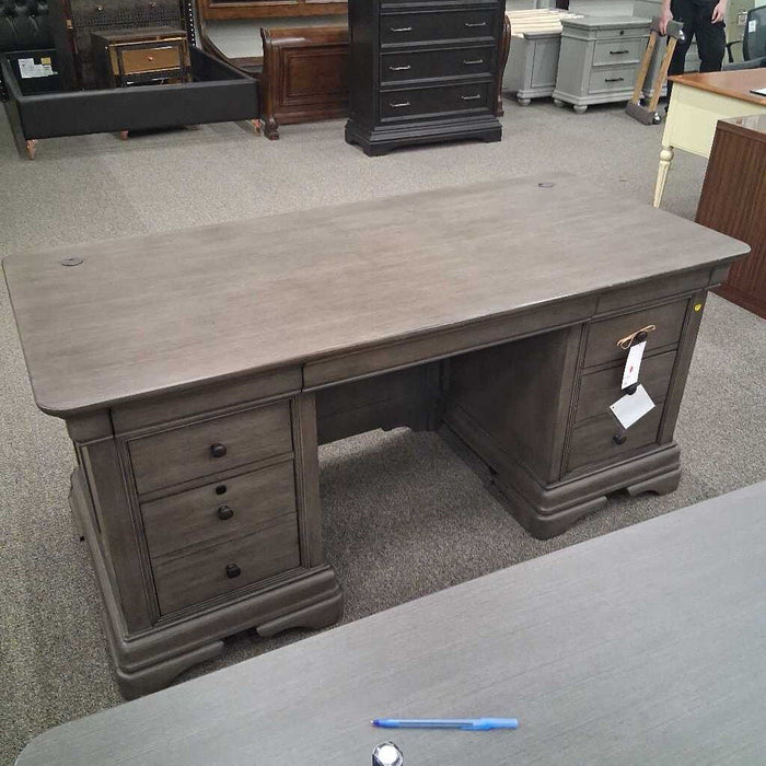 Aspenhome Gray Executive Desk
