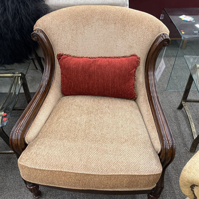 Tommy Bahama Cream Fabric Accent Chair