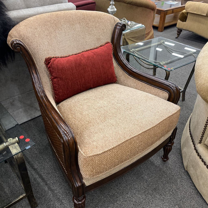 Tommy Bahama Cream Fabric Accent Chair