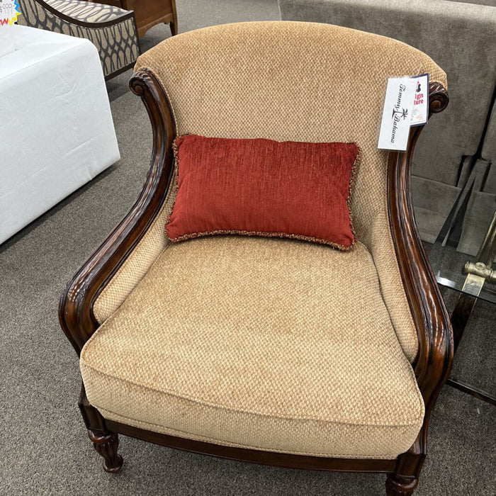 Tommy Bahama Cream Fabric Accent Chair
