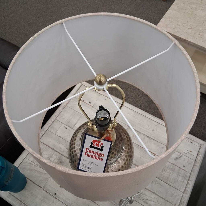 Hammered Metal Lamp
