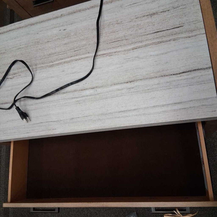 Stone Top Nightstand