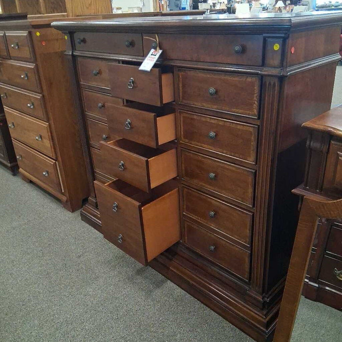Large 14 Drawer Wood Dresser