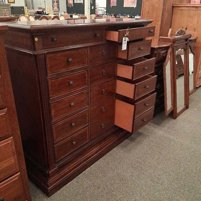 Large 14 Drawer Wood Dresser