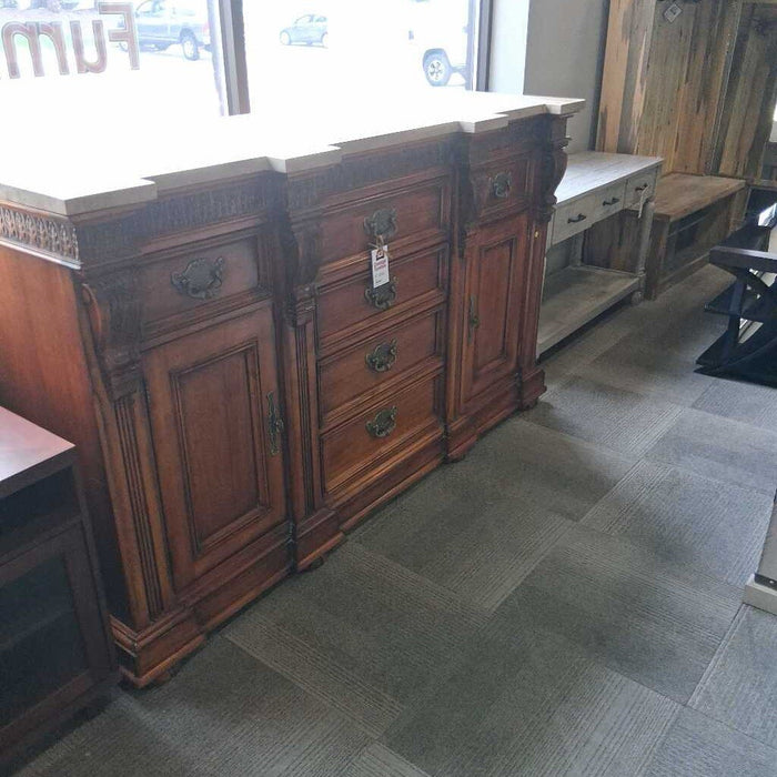 Large Stonetop Cherry Credenza