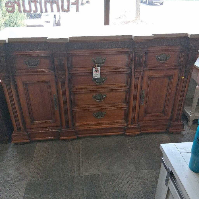 Large Stonetop Cherry Credenza