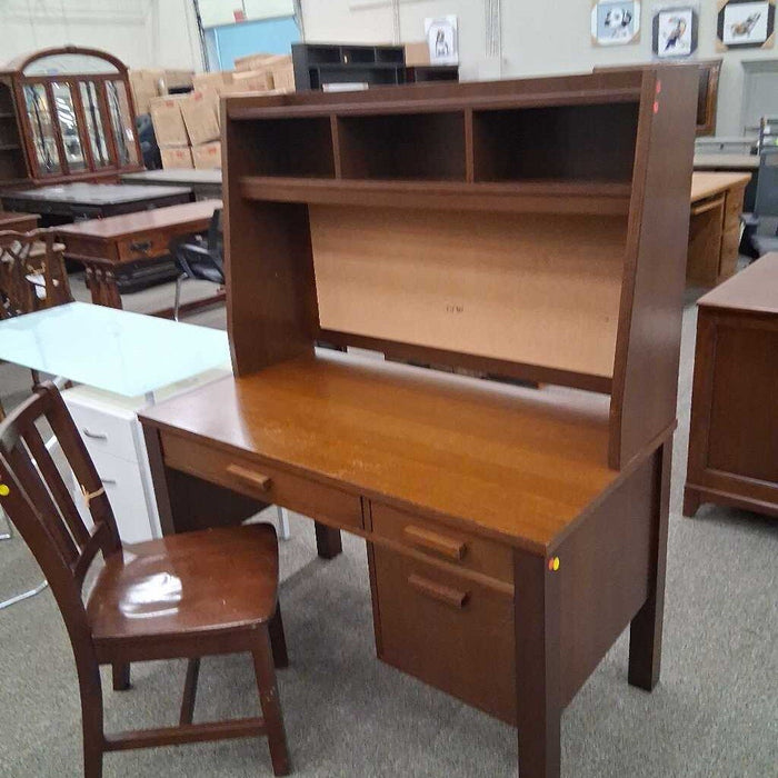 3 Pc Dark Wood Desk