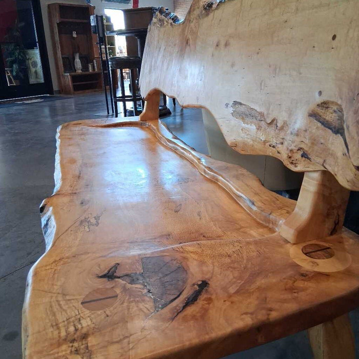 Custom Live Edge Pine Bench