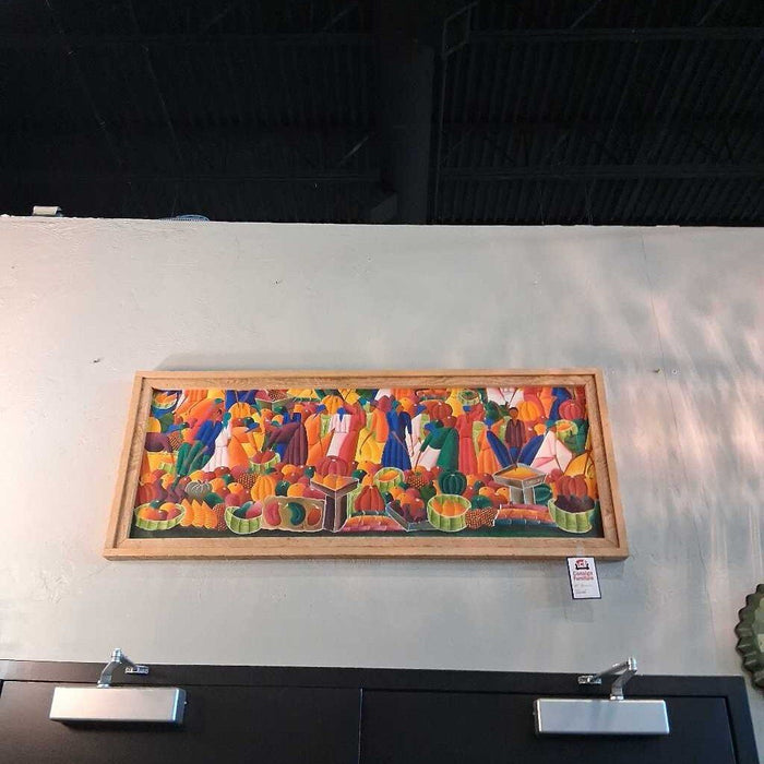Wood Frame Fruit Art