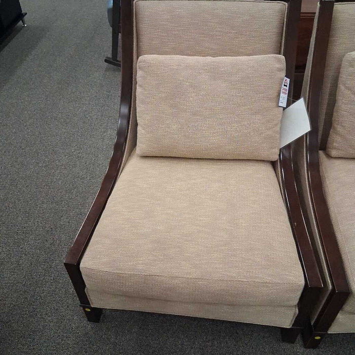Baker Cream Fabric Accent Chair