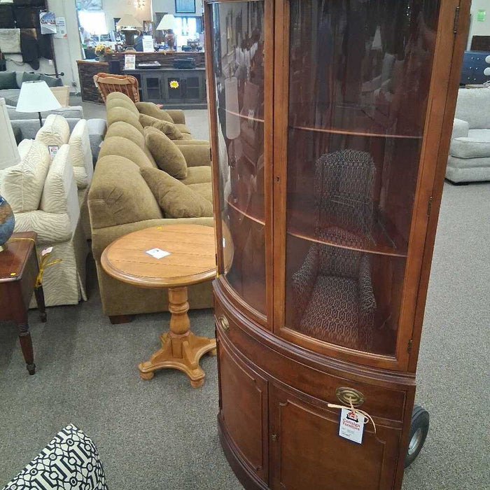 Corner Curio Cabinet w/ Dwr