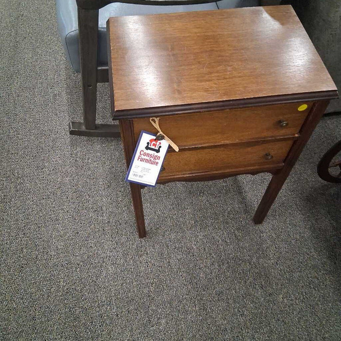 Small Wood Sewing Table w/ Dwr