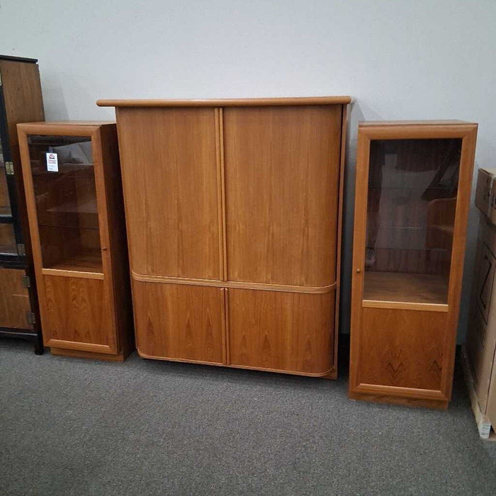 Teak 4 Piece Media Center