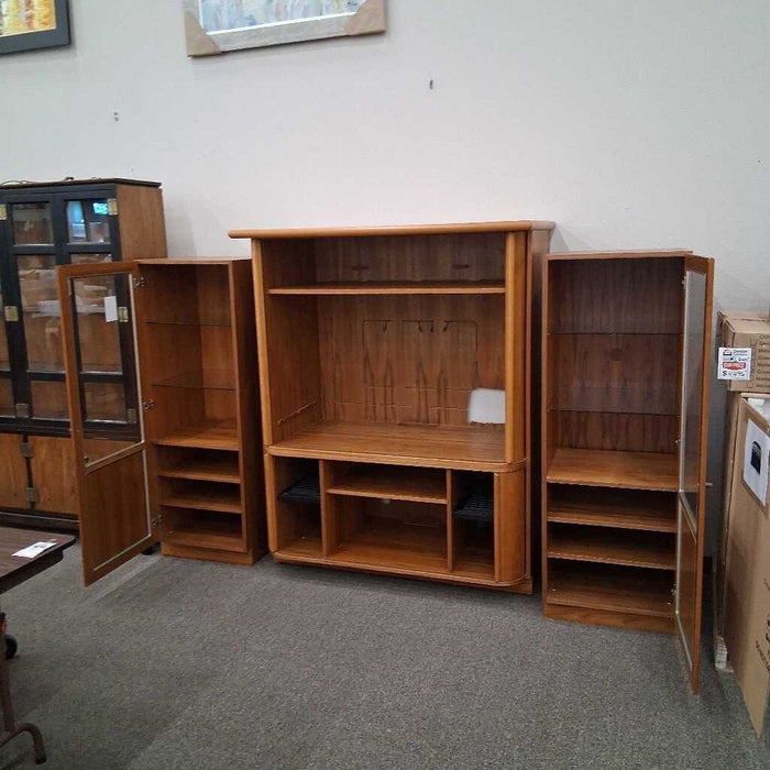 Teak 4 Piece Media Center